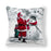 Christmas Pillowcase Holiday Decoration Christmas Santa Pillow Covers Santa Claus Pillow Covers Christmas Sofa Throw Pillow Home Cushion Cover Christmas Snowman Print Pillowcase Letter 45x45CM