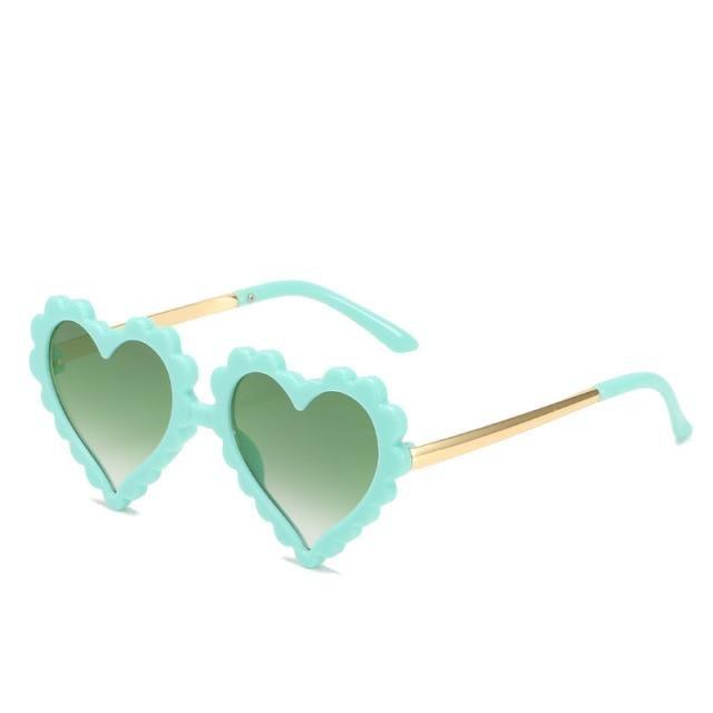 Classic Children's Fashionable  Cute Heart-Shaped Sunglasses  Designer Personalized Flower  Love Baby Sunglasses  Block 90% Of UVB and UVA Rays over sized heart shaped sunglasses