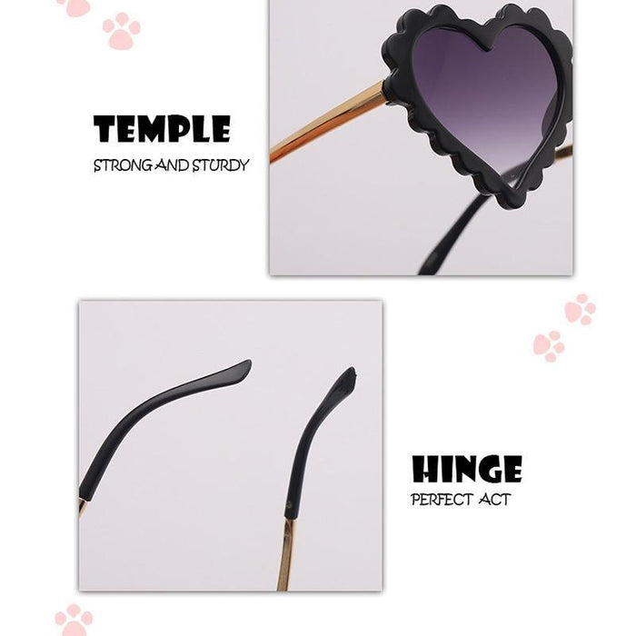 Classic Children's Fashionable  Cute Heart-Shaped Sunglasses  Designer Personalized Flower  Love Baby Sunglasses  Block 90% Of UVB and UVA Rays over sized heart shaped sunglasses