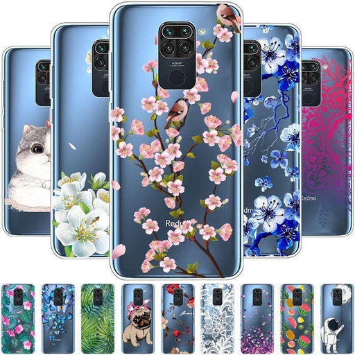 Clear Soft Cover For Redmi Note 9S Case Note9 Silicone Print Cat Covers for Xiaomi Redmi Note 9 Pro Case Redmi9 Clear Cute Soft Slim Shock-Absorption Back Phone Case Cover