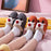 Cotton Slippers Winter Cute Couple Soft Bottom Indoor Non-slip Home Furry Shoes Christmas Deer Slippers Plush Fluffy Memory Foam Slip On House Slippers Cozy Warm Winter House Shoes Soft Comfy Anti-Skid Slippers