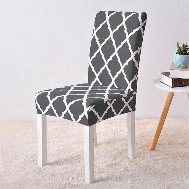 Covers for Dining Room Seat Protector Stretch Removable Printed Chair Cover Elastic Seat Chair Covers Removable And Washable Stretch Banquet Hotel Dining Room Washable Furniture Chair for Kids Pets Home Ceremony Banquet Wedding Party