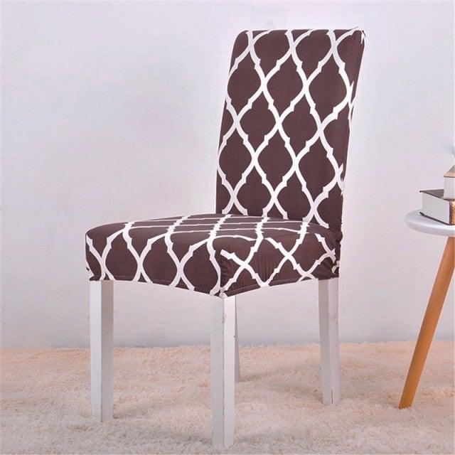 Covers for Dining Room Seat Protector Stretch Removable Printed Chair Cover Elastic Seat Chair Covers Removable And Washable Stretch Banquet Hotel Dining Room Washable Furniture Chair for Kids Pets Home Ceremony Banquet Wedding Party