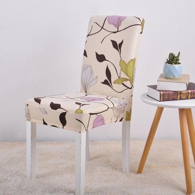 Covers for Dining Room Seat Protector Stretch Removable Printed Chair Cover Elastic Seat Chair Covers Removable And Washable Stretch Banquet Hotel Dining Room Washable Furniture Chair for Kids Pets Home Ceremony Banquet Wedding Party