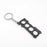 Creative Gift Car Metal Keychain Turbo Gear Hub Pendant Brake Disc Shock Absorber Pendant Alloy Short Quick Shifter Key Chain Ring Charming Auto Rainbow Metal Pendant Keyring Wheel Rim Tire Rotary Engine Keyring