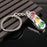 Creative Gift Car Metal Keychain Turbo Gear Hub Pendant Brake Disc Shock Absorber Pendant Alloy Short Quick Shifter Key Chain Ring Charming Auto Rainbow Metal Pendant Keyring Wheel Rim Tire Rotary Engine Keyring