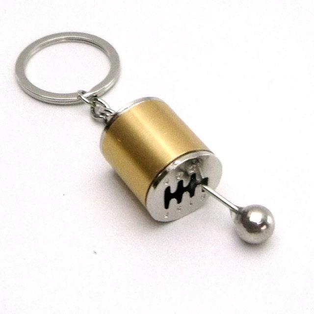 Creative Gift Car Metal Keychain Turbo Gear Hub Pendant Brake Disc Shock Absorber Pendant Alloy Short Quick Shifter Key Chain Ring Charming Auto Rainbow Metal Pendant Keyring Wheel Rim Tire Rotary Engine Keyring