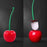 Creative Lovely Cherry Shape Lavatory Brush Toilet Brush And Holder Set Cleaning Bathroom Toilet Accessories Cherry Shape Toilet Brush Standing Toilet Brush Set  Compact Household Bathroom Cherry Toilet Brush