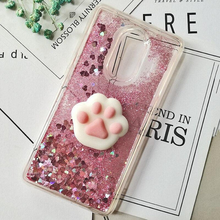 Cute 3D Squishy Cat Case For Xiaomi Redmi 5 plus 4X 8A 9A 9C 10T Luxury Glitter Quicksand Phone Case Redmi Note 5 9 Pro 5A Prime ,3D Shiny Quicksand Moving Bling Glitter Liquid Sparkle Flowing Soft Silicone Bumper Mirror Back Protective Case