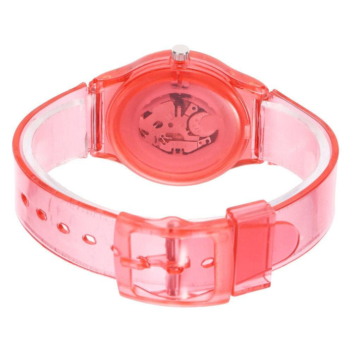 Cute Childrens Analog Transparent Watchband New Fashion Small Lightweight Watch Fresh And Simple Girls Quartz Watch Sport Simple Casual Quartz Wristwatch For Women Ladies Girls