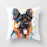 Cute Dog Peachskin Pillowcase Cover Kids Gift  Animals Puppy Pet Dog Painting Cotton Linen Throw Pillow Case Cushion Cover Square Animal Pillow Covers Home Decor Pillows Covers Pillowcase 45x45CM