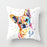 Cute Dog Peachskin Pillowcase Cover Kids Gift  Animals Puppy Pet Dog Painting Cotton Linen Throw Pillow Case Cushion Cover Square Animal Pillow Covers Home Decor Pillows Covers Pillowcase 45x45CM