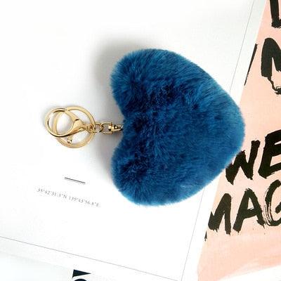 Cute Keychain Fake Rabbit Fur Heart Pompom Key Chain Bag Cars Simple Fluffy Keyring Jewelry Gifts Fluffy Keyring Faux Fur Heart Ball Keychain For Women Girl - ALLURELATION - 551, accessories, Appreciation Keychain, Best Selling Keychains, Fluffy Keyring, gift, Gift for men, gifts, Heart Key Chain, Heart Pompom Key Chain, Key chains, key charms, key rings, keychain, Keychain For Boy, Keychain Gifts, Pompom Key Chain, Rabbit Fur Heart Pompom Key Chain, Rabbit Fur Key Chain, Simple Fluffy Keyring - Stevvex.com