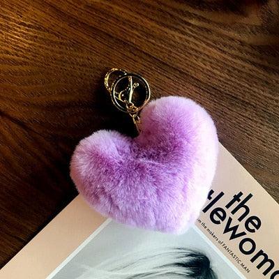 Cute Keychain Fake Rabbit Fur Heart Pompom Key Chain Bag Cars Simple Fluffy Keyring Jewelry Gifts Fluffy Keyring Faux Fur Heart Ball Keychain For Women Girl - ALLURELATION - 551, accessories, Appreciation Keychain, Best Selling Keychains, Fluffy Keyring, gift, Gift for men, gifts, Heart Key Chain, Heart Pompom Key Chain, Key chains, key charms, key rings, keychain, Keychain For Boy, Keychain Gifts, Pompom Key Chain, Rabbit Fur Heart Pompom Key Chain, Rabbit Fur Key Chain, Simple Fluffy Keyring - Stevvex.com