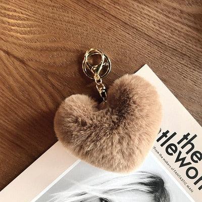 Cute Keychain Fake Rabbit Fur Heart Pompom Key Chain Bag Cars Simple Fluffy Keyring Jewelry Gifts Fluffy Keyring Faux Fur Heart Ball Keychain For Women Girl - ALLURELATION - 551, accessories, Appreciation Keychain, Best Selling Keychains, Fluffy Keyring, gift, Gift for men, gifts, Heart Key Chain, Heart Pompom Key Chain, Key chains, key charms, key rings, keychain, Keychain For Boy, Keychain Gifts, Pompom Key Chain, Rabbit Fur Heart Pompom Key Chain, Rabbit Fur Key Chain, Simple Fluffy Keyring - Stevvex.com