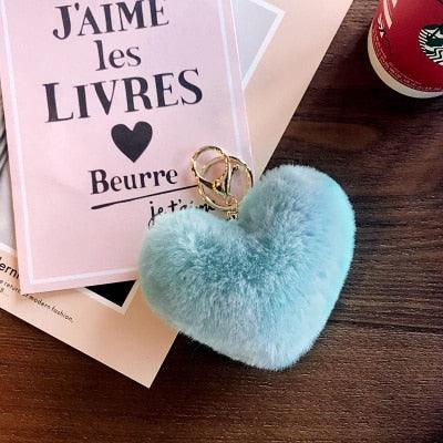 Cute Keychain Fake Rabbit Fur Heart Pompom Key Chain Bag Cars Simple Fluffy Keyring Jewelry Gifts Fluffy Keyring Faux Fur Heart Ball Keychain For Women Girl - ALLURELATION - 551, accessories, Appreciation Keychain, Best Selling Keychains, Fluffy Keyring, gift, Gift for men, gifts, Heart Key Chain, Heart Pompom Key Chain, Key chains, key charms, key rings, keychain, Keychain For Boy, Keychain Gifts, Pompom Key Chain, Rabbit Fur Heart Pompom Key Chain, Rabbit Fur Key Chain, Simple Fluffy Keyring - Stevvex.com