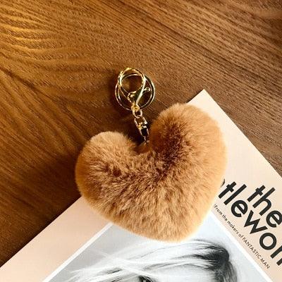 Cute Keychain Fake Rabbit Fur Heart Pompom Key Chain Bag Cars Simple Fluffy Keyring Jewelry Gifts Fluffy Keyring Faux Fur Heart Ball Keychain For Women Girl - ALLURELATION - 551, accessories, Appreciation Keychain, Best Selling Keychains, Fluffy Keyring, gift, Gift for men, gifts, Heart Key Chain, Heart Pompom Key Chain, Key chains, key charms, key rings, keychain, Keychain For Boy, Keychain Gifts, Pompom Key Chain, Rabbit Fur Heart Pompom Key Chain, Rabbit Fur Key Chain, Simple Fluffy Keyring - Stevvex.com