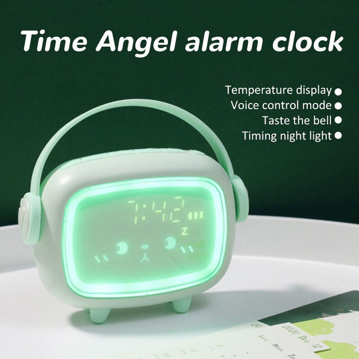 Cute Night Light Alarm Clock Timing Countdown Alarm Clock  Kids Alarm Clock Pink for Girls Bedroom Ok to Wake Children's Sleep Trainer Wake Up Light & Night Light LED Smart Kids Alarm Clock Night Light For Home Decor