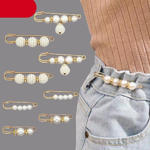 Detachable Metal Pins Pants Pin Retractable Button Sewing-Free Buckles for Jeans Perfect Fit Reduce Waist Trouser Opening Pin Fixed Buckle Large Trousers Waist Small Safety Pin