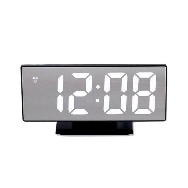 Digital Alarm Clock Alarm Clocks Adjustable Volume Alarm Clock for Bedroom Electronic 7 Inch Number Desktop Alarm Clocks For Kids Bedroom LED Screen  for Kids Bedroom Temperature Snooze Function Desk Table Clock LED Clock Electronic Watch Table