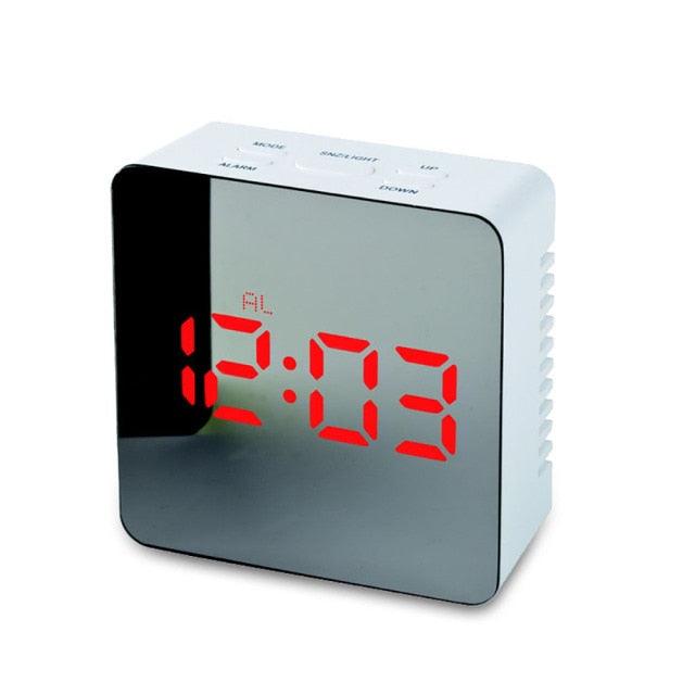 Digital Alarm Clock Alarm Clocks Adjustable Volume Alarm Clock for Bedroom Electronic 7 Inch Number Desktop Alarm Clocks For Kids Bedroom LED Screen  for Kids Bedroom Temperature Snooze Function Desk Table Clock LED Clock Electronic Watch Table