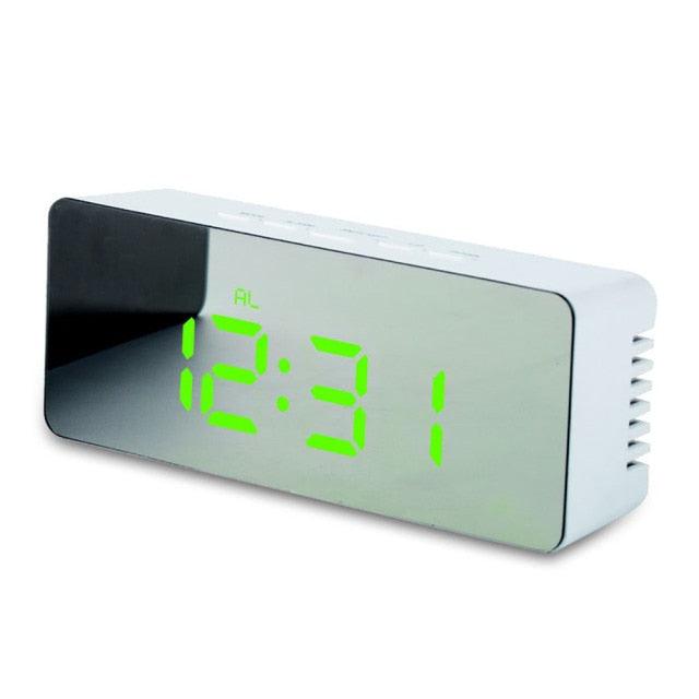 Digital Alarm Clock Alarm Clocks Adjustable Volume Alarm Clock for Bedroom Electronic 7 Inch Number Desktop Alarm Clocks For Kids Bedroom LED Screen  for Kids Bedroom Temperature Snooze Function Desk Table Clock LED Clock Electronic Watch Table