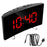 Digital Table Clock Digital Alarm Clock LED Bedside Clock Dual Alarm Adjustable Volume Alarm Clock for Bedroom  Electronic 7 Inch Number Desktop Alarm Clocks For Kids Bedroom LED Screen Curved Dimmable Mirror