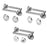 Door Handle Set Stainless Steel Lock Interior Home Door Handle Lock Durable Adjustable Latch Door Handle Lever With Modern Contemporary Slim Round Design For Home Bedroom Bathroom