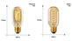 Edison Bulb E27 220V 40W ST64 G80 G95 T10 T45 A19 Retro Ampoule Vintage Incandescent Bulb edison Lamp Filament Light Bulb Decor LED Edison Bulb Dimmable Amber Warm 2700K Antique Vintage Filament Light Bulbs