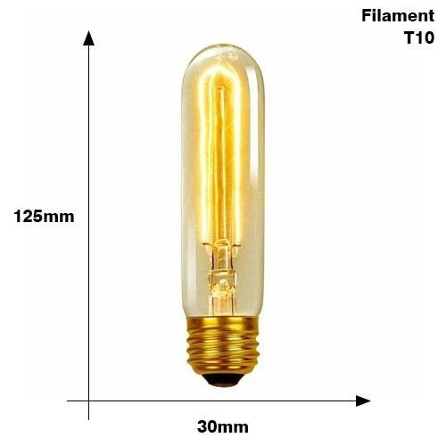 Edison Bulb E27 220V 40W ST64 G80 G95 T10 T45 A19 Retro Ampoule Vintage Incandescent Bulb edison Lamp Filament Light Bulb Decor LED Edison Bulb Dimmable Amber Warm 2700K Antique Vintage Filament Light Bulbs