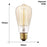 Edison Bulb E27 220V 40W ST64 G80 G95 T10 T45 A19 Retro Ampoule Vintage Incandescent Bulb edison Lamp Filament Light Bulb Decor LED Edison Bulb Dimmable Amber Warm 2700K Antique Vintage Filament Light Bulbs