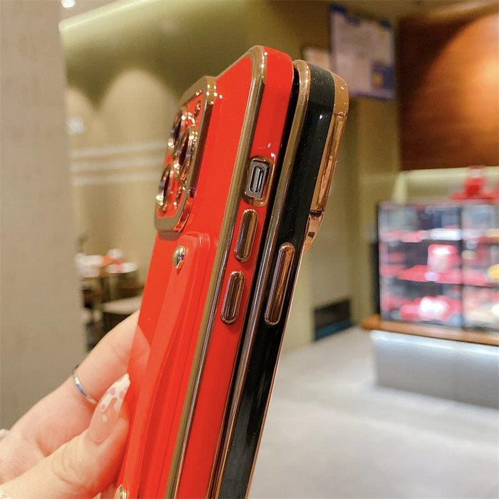 Elegant Adjustable Wrist Strap Hand Band Case For iPhone 12 13 11 14 Pro Max X XS Max XR 14 plus Case with Strap Luxury Plating Gold Bumper Phone Cover Wristband Kickstand Full Body Protective Slim Case Luxury Candy Color Phone Holder Colorful Iphone Case