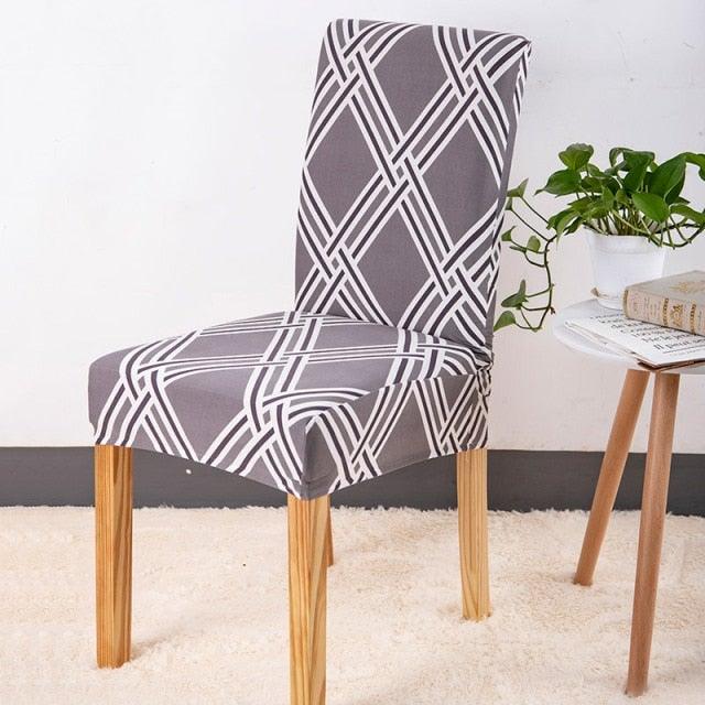 Elegant Kitchen Chair Covers Stretch Seat Covers For Chairs Slipcover Chair house chaise Furniture Covers Gray Chair cover Washable Anti dust Seat Slipcover Protector for Hotel Office Ceremony Banquet Wedding Party