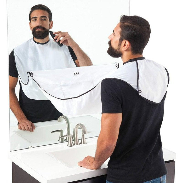 Elegant Mens Beard Shaving Apron Care Beard Hair Catcher for Easy Clean Up Shaver Holder Bathroom Organizer Beard Hair Catcher For Men - STEVVEX Beauty - 102, Beard, Beard Apron, Beard Catcher, Beard Hair Catcher, Beard Shaping Tool, Beauty, Man Shaving Apron, Men Beard, Mens Beard Apron, Shaver Holder, Shaving Apron - Stevvex.com