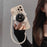 Elegant Retro Modern Luxury Pearl Bracelet Phone Case For iPhone 13 11 12 Pro Max X XR XS MAX Mini Phone Cover Shell Bow Pearl Bracelet Rose Phone Case for Women