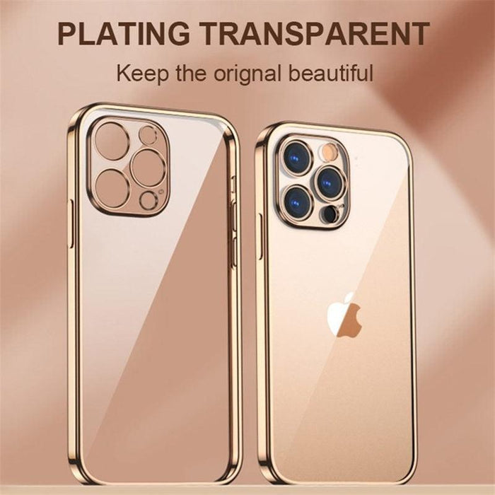 Elegant Unisex Clear Transparent Soft Case For iPhone 13 Pro Max 12 11 13Pro 14 Shockproof Ultra Thin Bumper Cover Luxury Cover Back Cover for iPhone