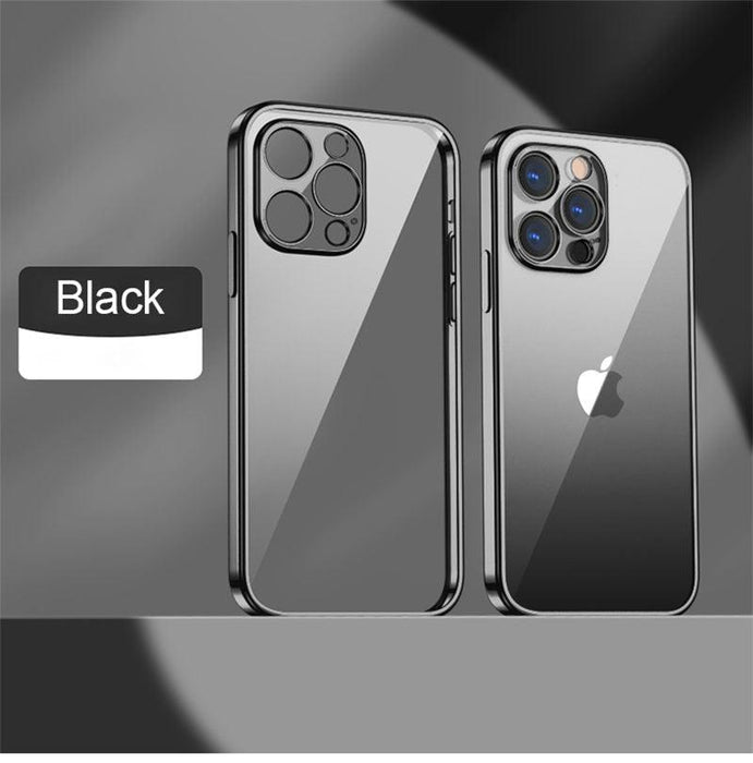 Elegant Unisex Clear Transparent Soft Case For iPhone 13 Pro Max 12 11 13Pro 14 Shockproof Ultra Thin Bumper Cover Luxury Cover Back Cover for iPhone