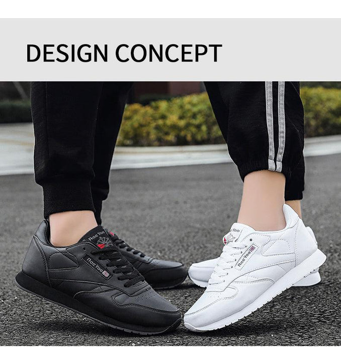 Elegant White Leather Mans Womens Sneakers Summer Lace-Up Trainers Gym Tennis Running Breathable High Quality Sport Women Mesh Wokrout Casual Slip On Flats Sneakers