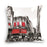 European Style Throw Pillow Covers Red London Street Bus Telephone Booth Big Ben Square Cushion Covers For Home Bed Sofa Throw Pillow Covers Red Bus and Telephone Booth Design Cushion Case Cotton Linen Home Sofa Decor 45X45CM