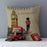 European Style Throw Pillow Covers Red London Street Bus Telephone Booth Big Ben Square Cushion Covers For Home Bed Sofa Throw Pillow Covers Red Bus and Telephone Booth Design Cushion Case Cotton Linen Home Sofa Decor 45X45CM