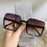 Fashion Design Women Square Sunglasses Big Frame Style Oversized Fashionable Sun Glasses For Men Popular Trendy Style Sunglasses UV400 Protection Sun Glasses