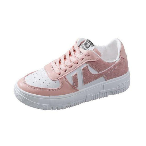 Fashion Flats Womans Sneakers Casual Breathable Vulcanized Shoes Lace Up Woman Comfort Walking White Round Head Platform Casual Sports Cute Fashion Walking School Sneakers