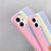 Fashionable Rainbow Silicone Luxury Case For iPhone 11 12 13 14 Pro Max XR X XS 7 8 Plus Mini Soft Shockproof Cover Creative Cute Rainbow Pink Stripe Line Soft Silicone Case