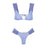 Female Swimsuit Women String Triangle Top Bikini Bottom Printed Push Up Swimsuit Bikini Sets Two Piece Split Button Beachwear Bathing Suit High Waist Bathing Suit High Cut