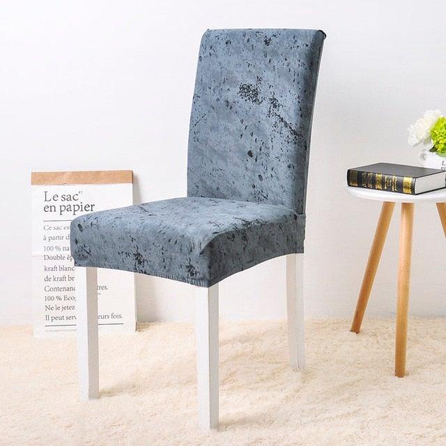 Floral Printing Chair Cover Elastic Anti-dirty Stretch Removable Hotel Banquet Kitchen Seat Case Washable Dining Chair Covering Washable Chair Seat Covers Protector for Dining Room Universal Spandex Solid Chair Slip Covers