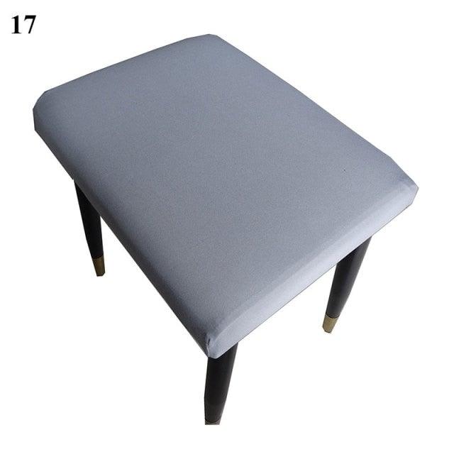 Flower Printed Seat Protector Square Stool Chair Cover Removable Dustproof Elastic Stool Covers For Bedroom Kitchen Square Stool Stool Covers Breathable Chair Seat Slipcover Barstool Cover for Rectangle Stools