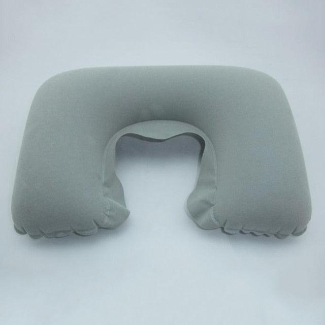 Functional U-Shape Travel Pillow For Airplane Inflatable Neck Pillow Travel Accessories Comfortable Sleep Pillows Inflatable Neck Pillow Inflatable U Shaped Travel Pillow Car Head Neck Rest Air Cushion For Travel Neck Pillow