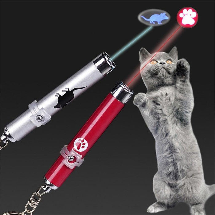 Funny Pet LED Laser Toy Cat Laser Toy Cat Pointer Light Pen Interactive Toy With Bright Animation Mouse Shadow Small Animal Toys Red Dot LED Light Pointer Interactive Toys for Indoor Cats Dogs Of Long Range