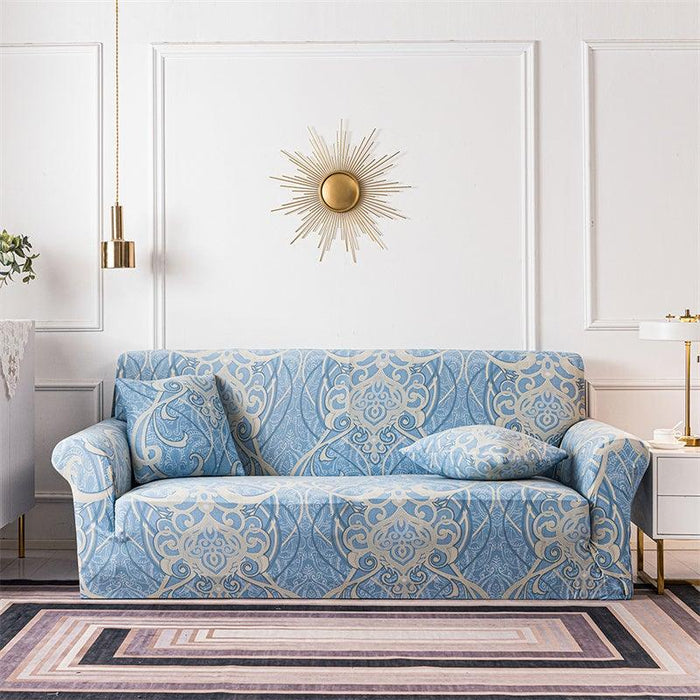 Geometric Sofa Covers Stretch Plaid Sofa Slipcovers for Living Room Elastic Sofa Cover Couch Armchair Cover Towel 1 2 3 4 Seater Slipcover For Sofas Loveseat Armchair Living Room Universal Furniture