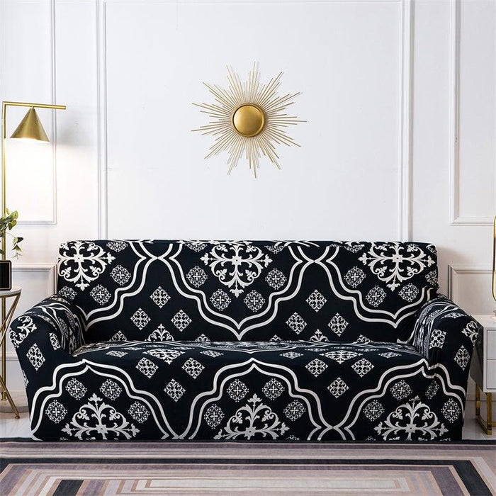 Geometric Sofa Covers Stretch Plaid Sofa Slipcovers for Living Room Elastic Sofa Cover Couch Armchair Cover Towel 1 2 3 4 Seater Slipcover For Sofas Loveseat Armchair Living Room Universal Furniture